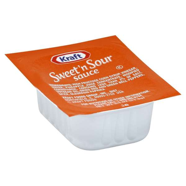 Kraft Kraft Sweet And Sour Sauce .75 oz. Cup, PK200 10021000665805